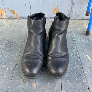 Women’s black ankle booties